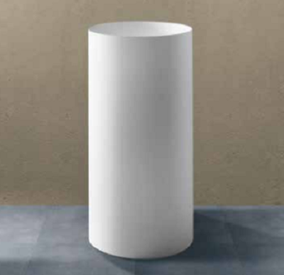 Lavabo solid surface top totem Betacryl 45 X 45 X 90 cm ext. Classic White