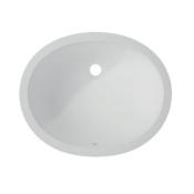 Lavabo solid surface Corian 418 x 332 x 138 mm Glacier White