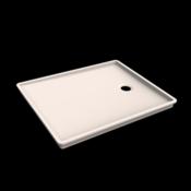 Plato de ducha Solid Surface Acrylic INT.100 X 80 X 5 cm Polar White