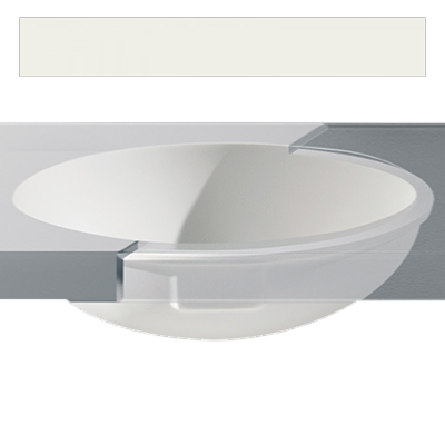 Lavabo solid surface Betacryl oval 46 X 37 X 17.2 cm int. Old Cameo