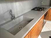 Betacryl Concrete Grey 3660 x 930 x 12 mm Placa Solid Surface